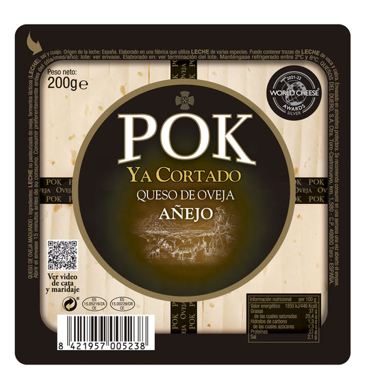 Queso añejo oveja cortado cuña Pok 200g La Despensa