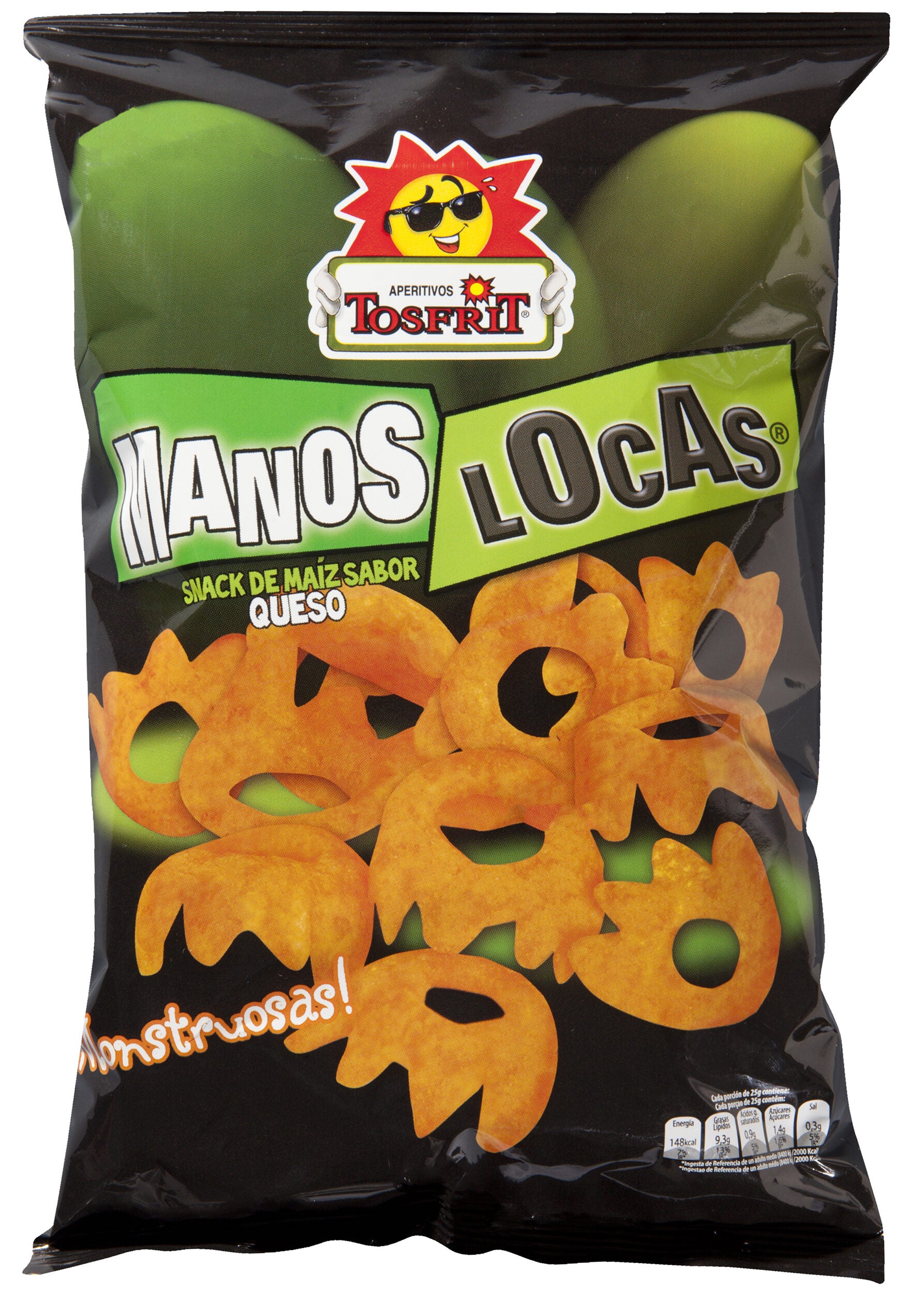 Snack manos locas Tosfrit 105g