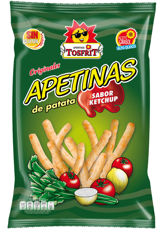 Pajitas ketchup apetinas Tosfrit 90g La Despensa
