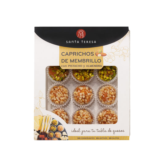Membrillo Caprichos pistacho y almendra Sta Teresa 120g La Despensa
