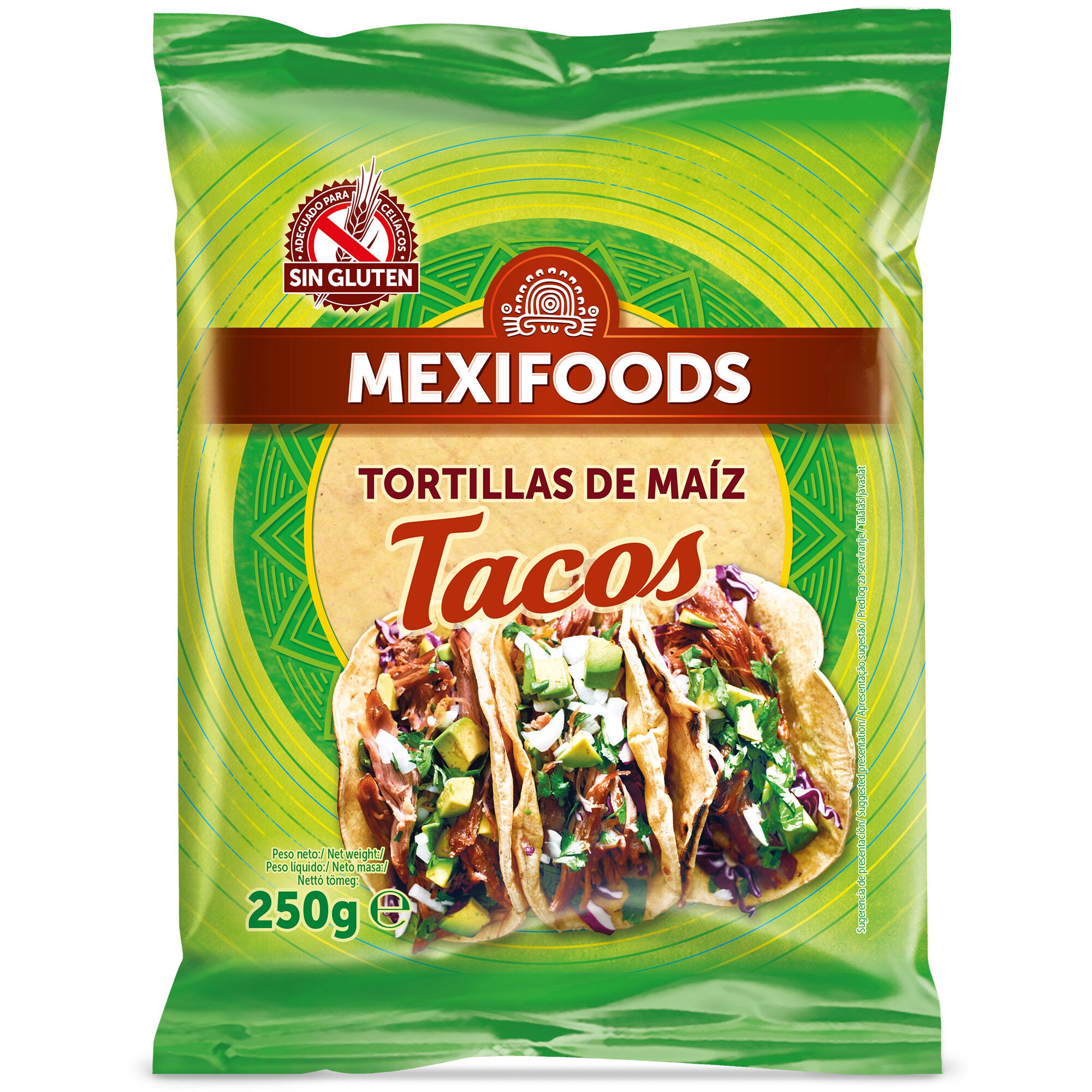 Tortillas de maiz tacos Mexifoods 250g