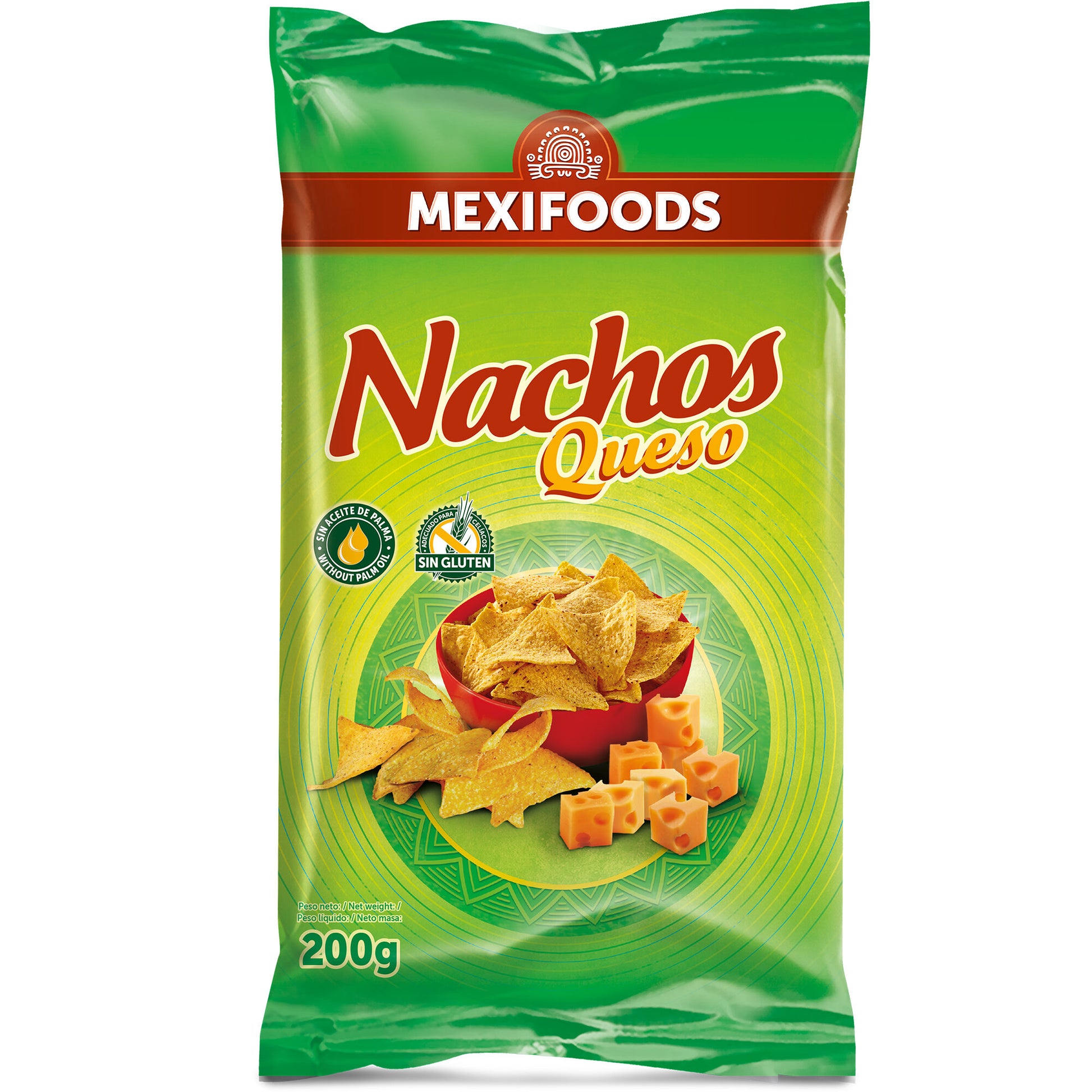 Nachos totopos de queso Mexifood 200g