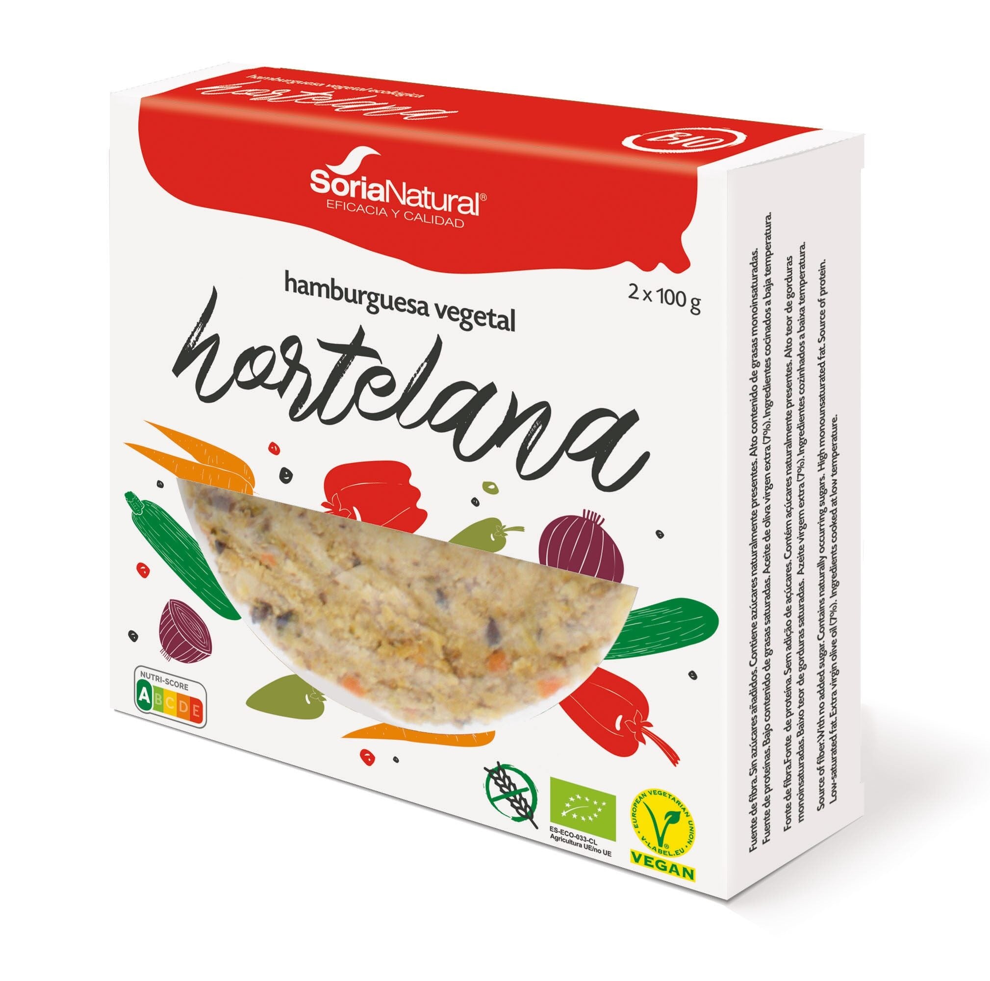 Hamburguesa hortelana bio Soria natural p2 100g/u
