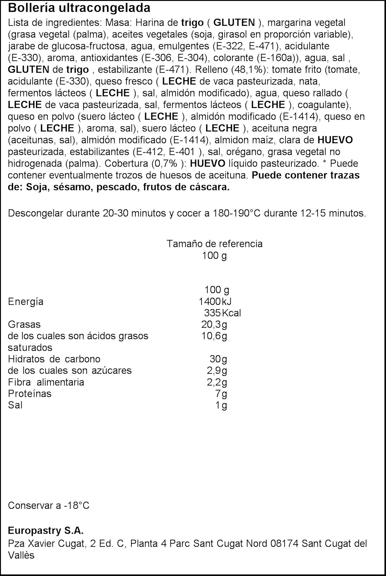 PIZZA ENVOLTINI  135G