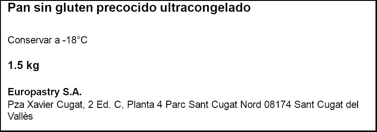 BARRA DE PAN S/GLUTEN 108g
