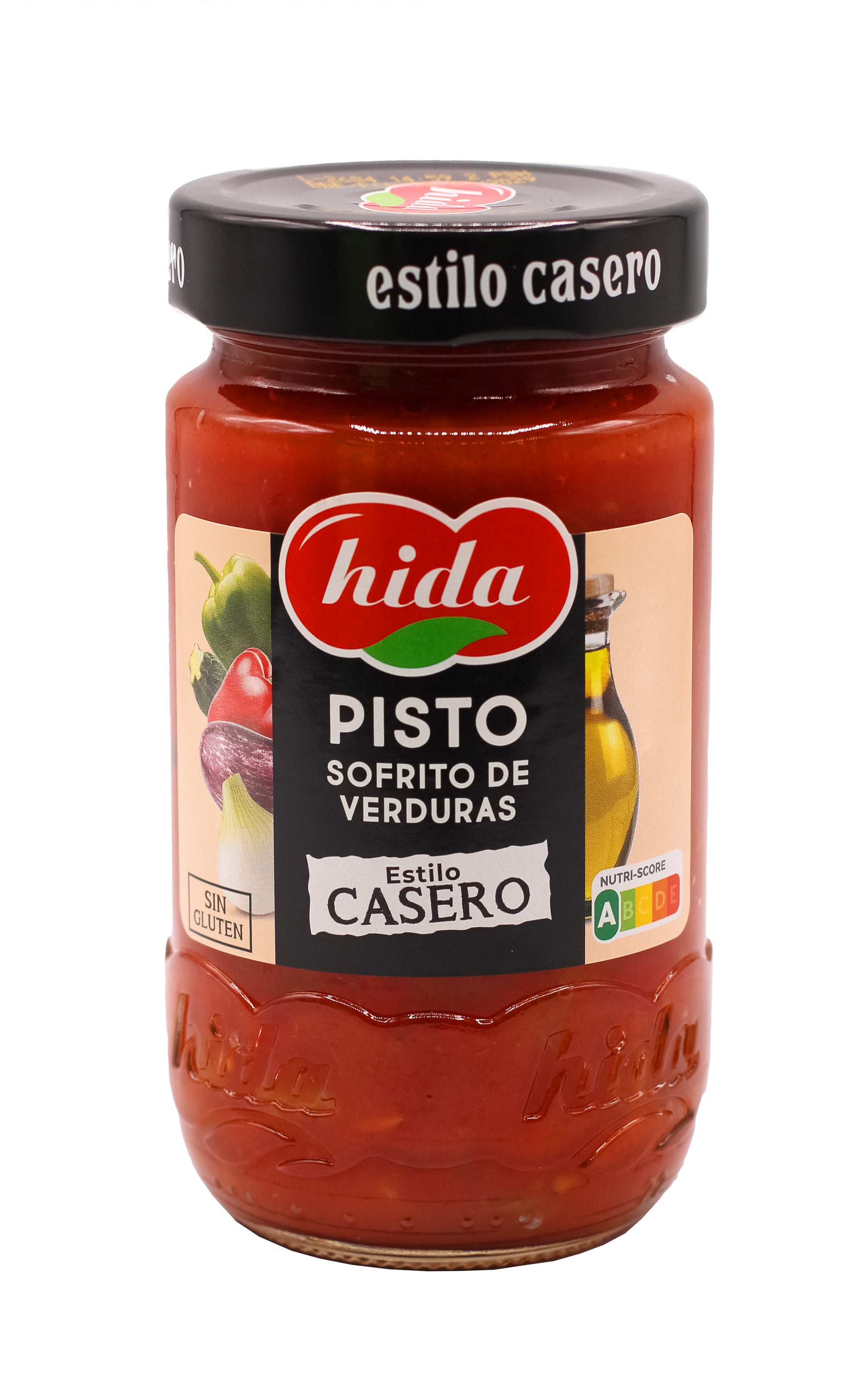 Pisto fritada de verduras cristal Hida 350g escurr