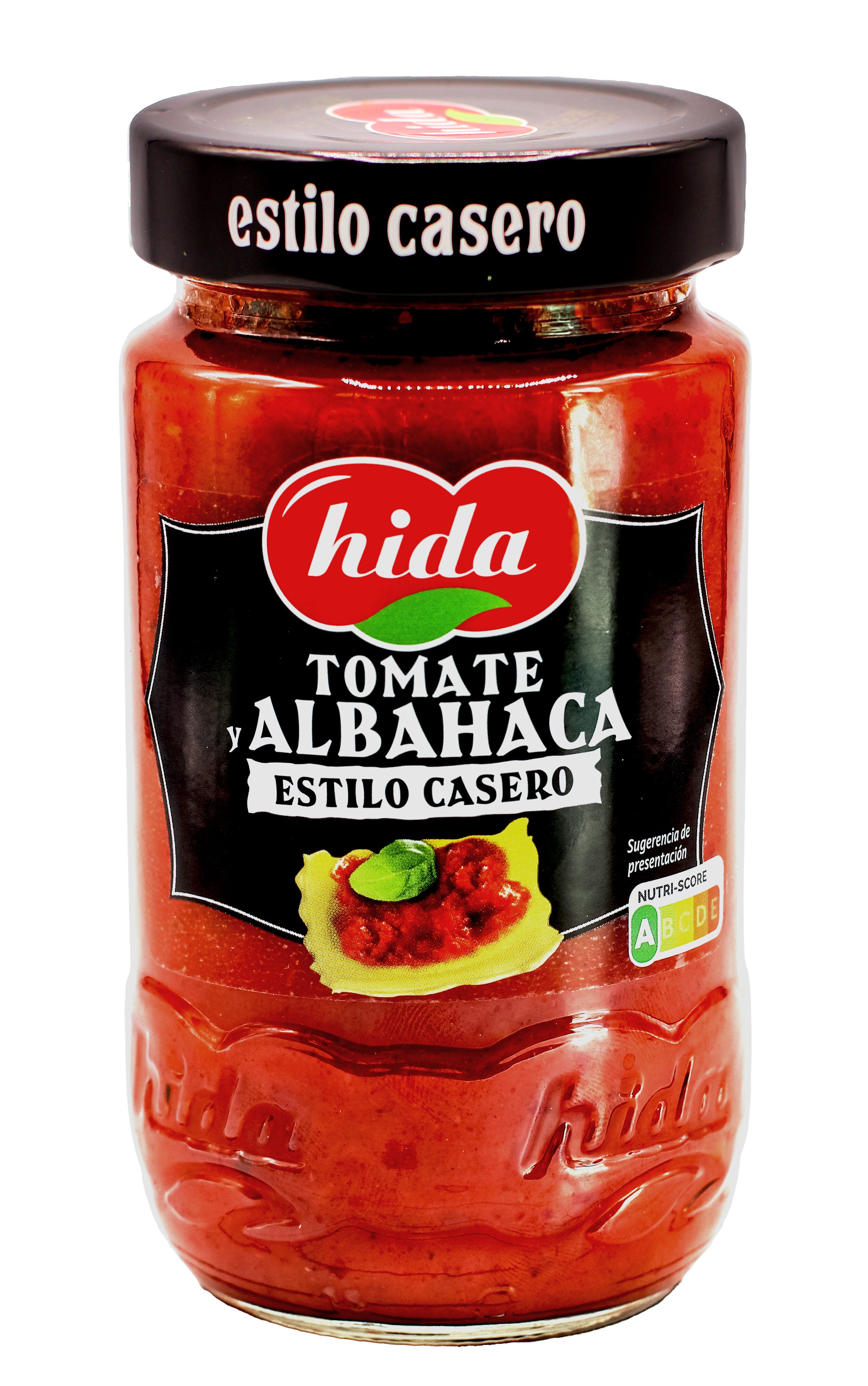 Salsa de tomate con albahaca Hida 350g