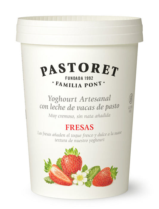 Yogur artesanal c/fresas Pastoret 500g La Despensa