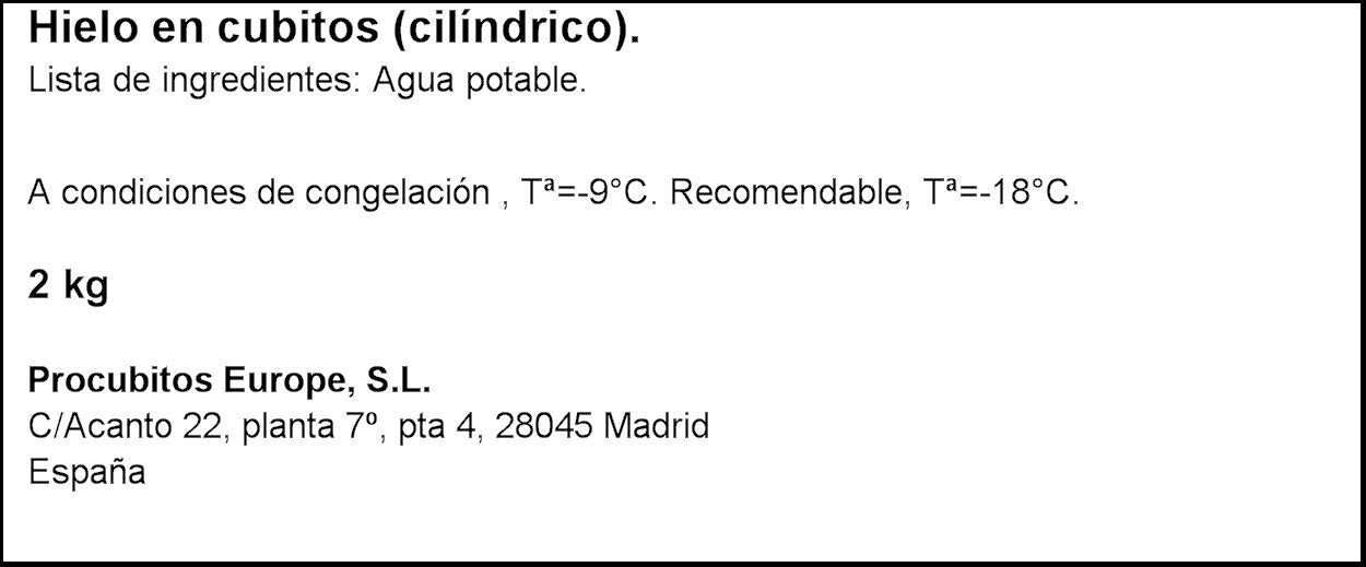 Hielo cubito classic bolsa Cubers 2kg