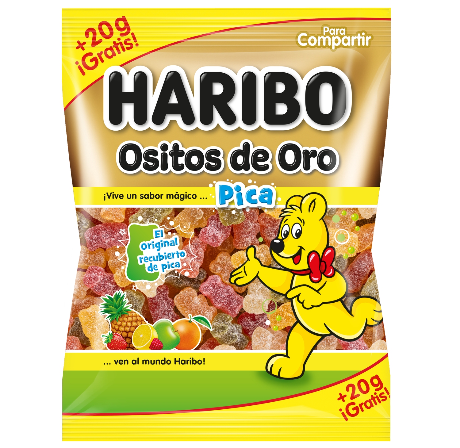 Gominolas ositos oro pica pica Haribo 150g