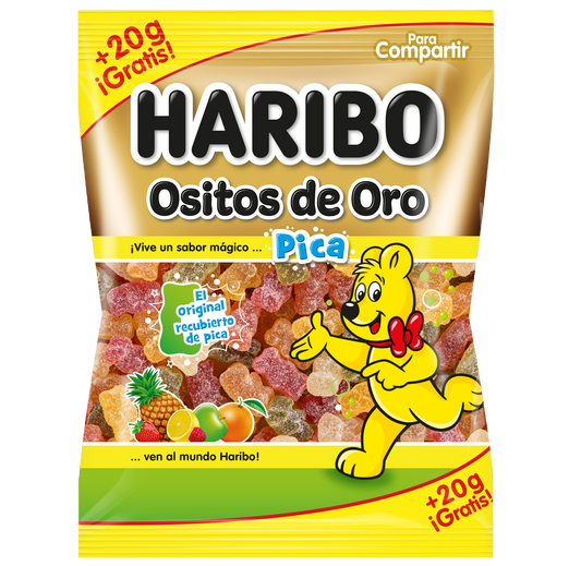 Gominolas ositos oro pica pica Haribo 150g La Despensa