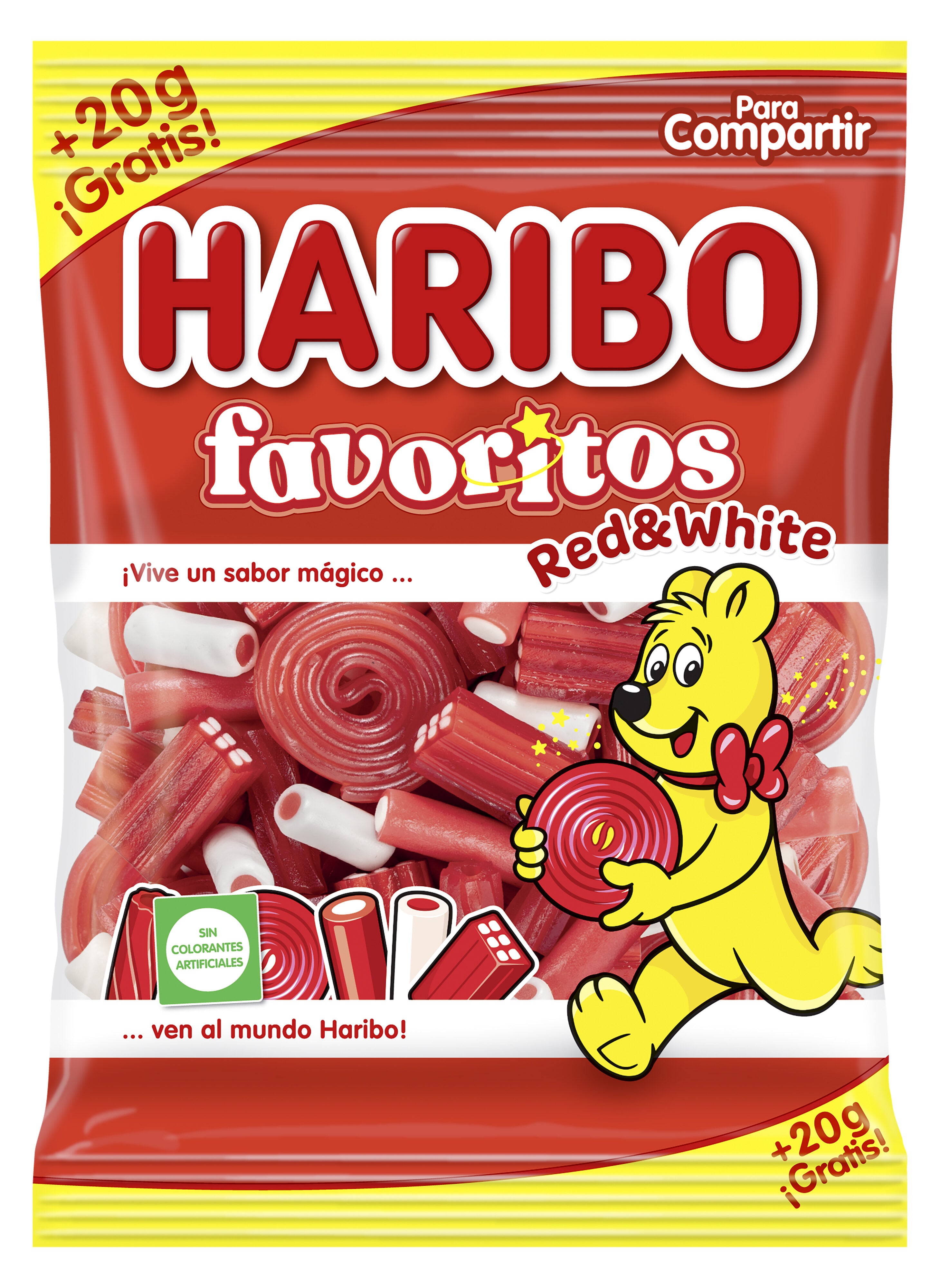 Regalices favoritos red & white Haribo 150g