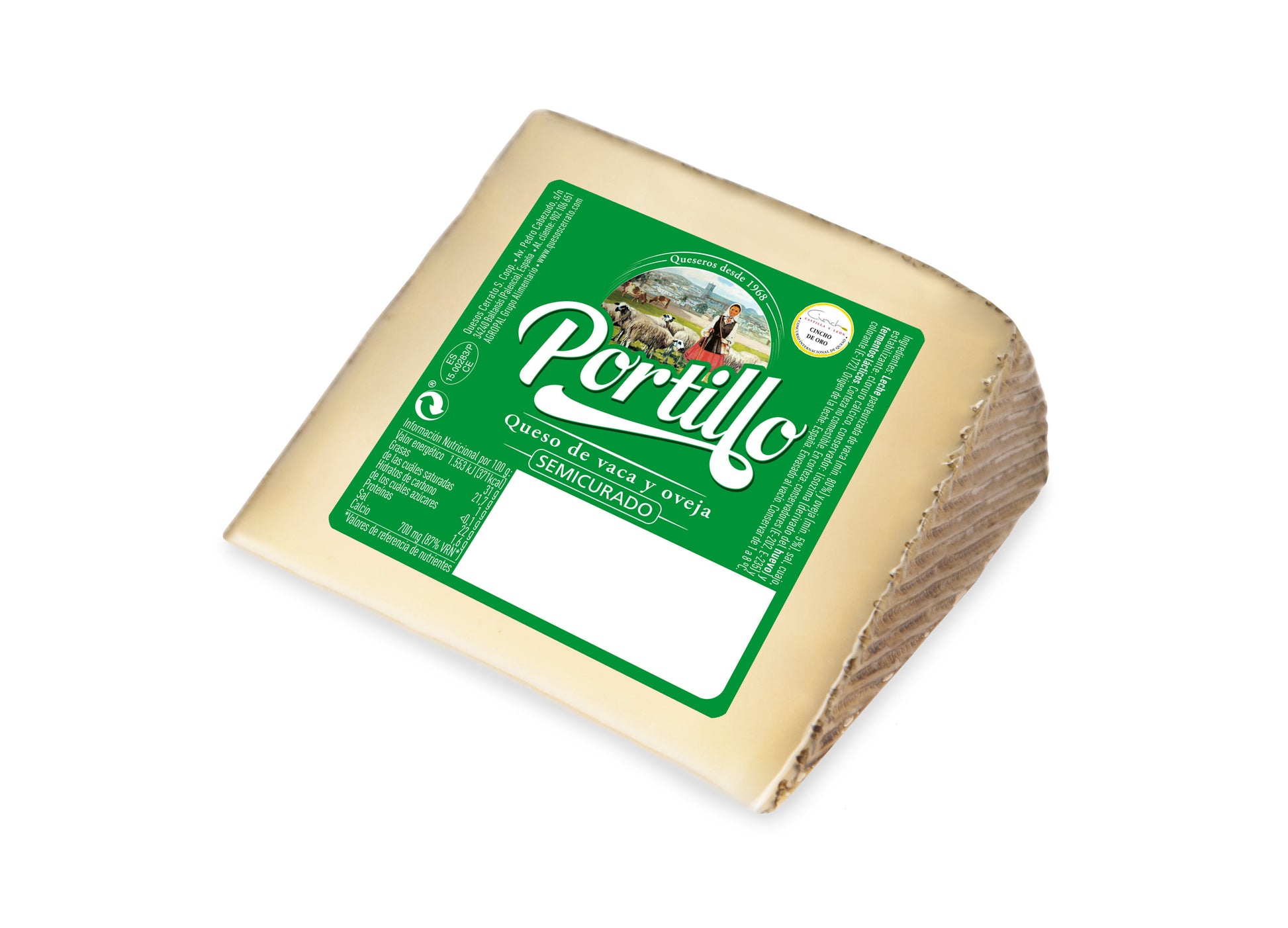 Queso mezcla semiicurado cuña Portillo 200g
