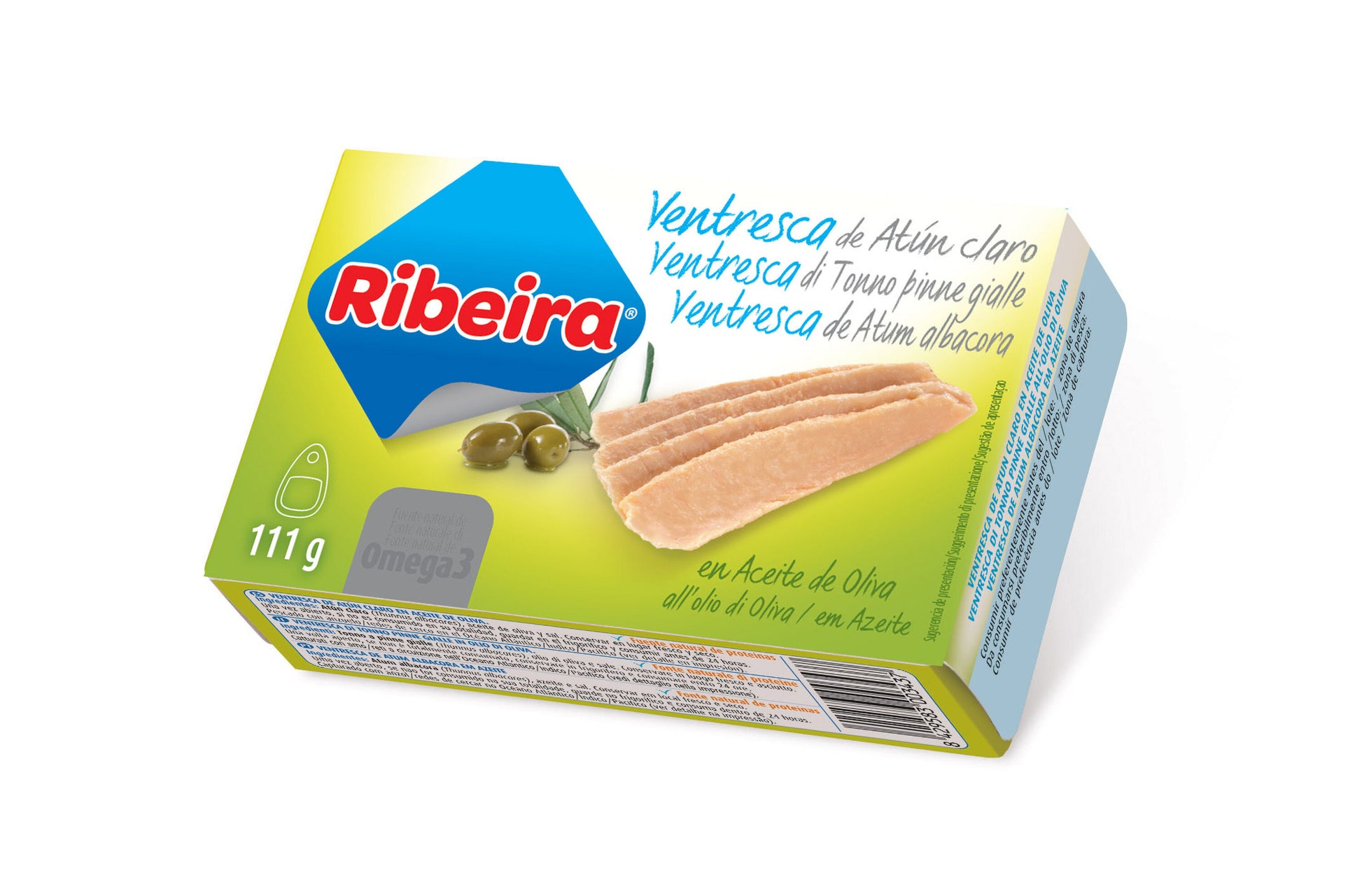 Ventresca atun claro aceite oliva ol-120 lata Ribeira 73g escurr