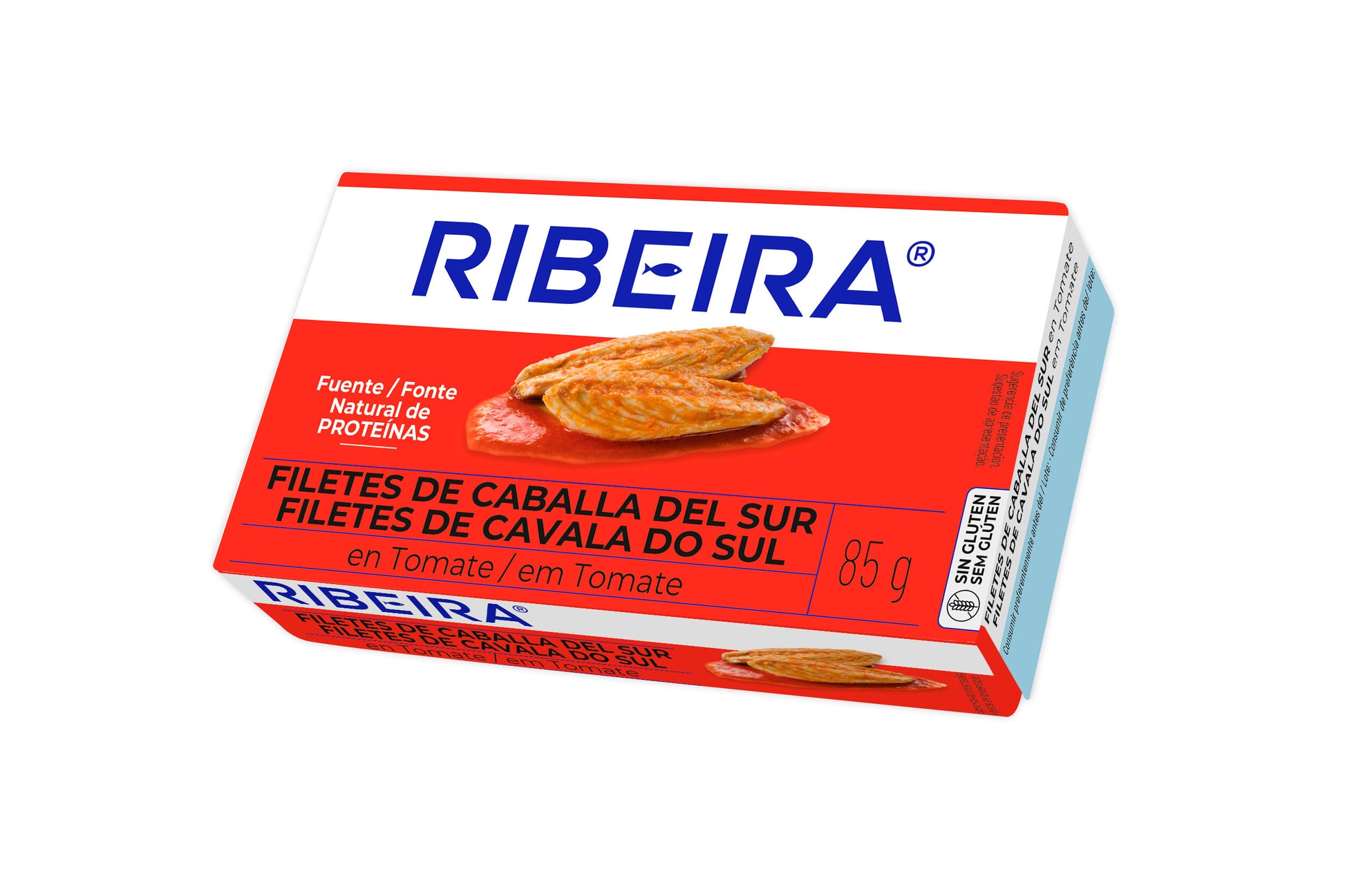 Filete caballa tomate r90 lata Ribeira 85g escurr