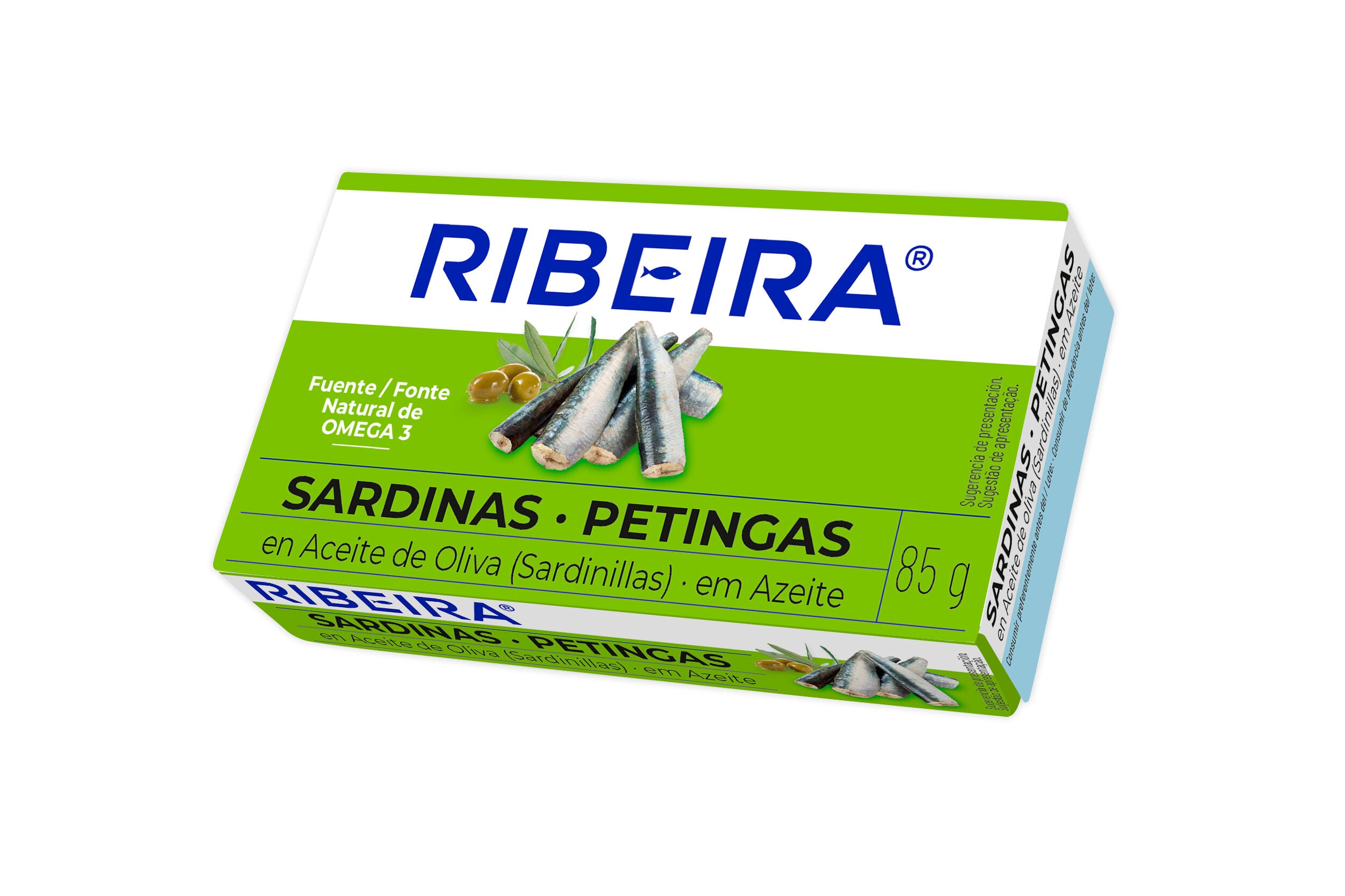 Sardinillas aceite oliva 7/10 rr-90 lata Ribeira 85g escurr
