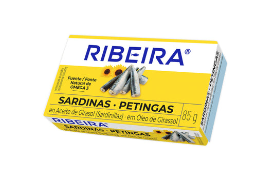 Sardinillas aceite vegetal 7/10 rr-90 lata Ribeira 60g escurr La Despensa