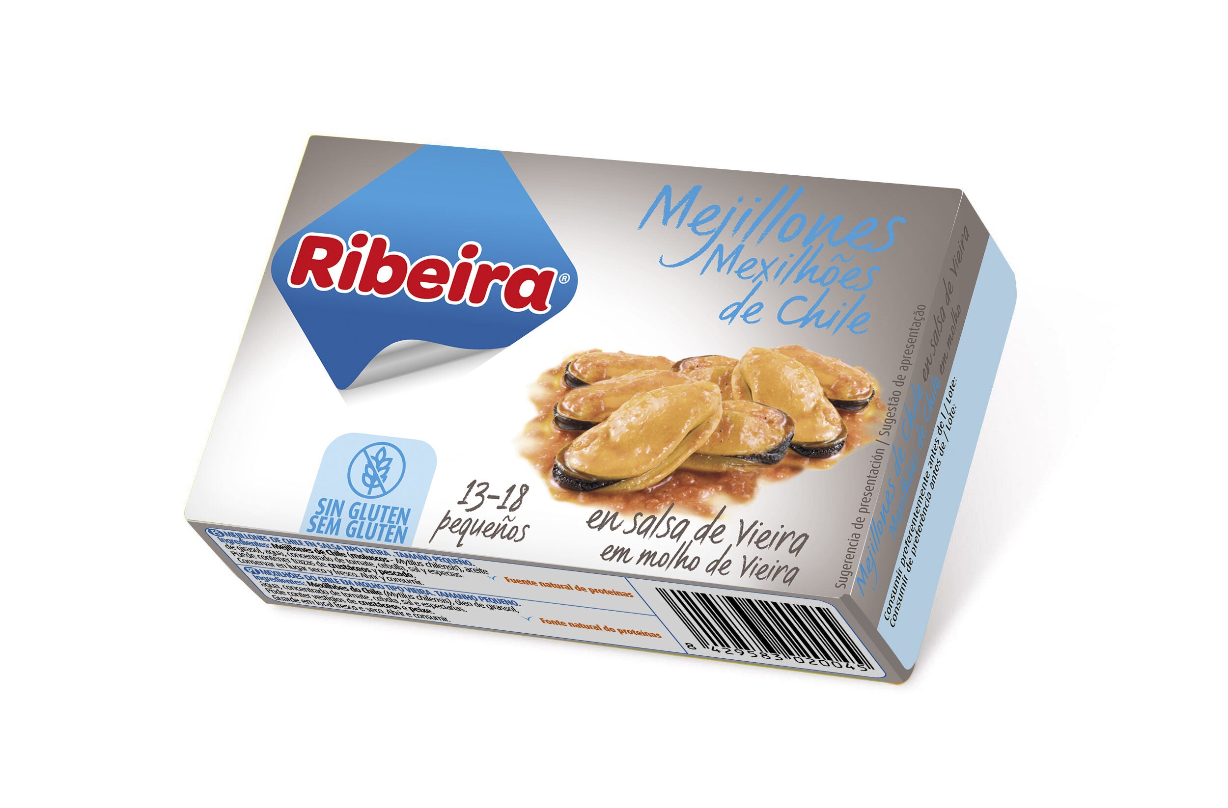 Mejillón de chile en salsa vieira rr-120 Ribeira 168g escurr