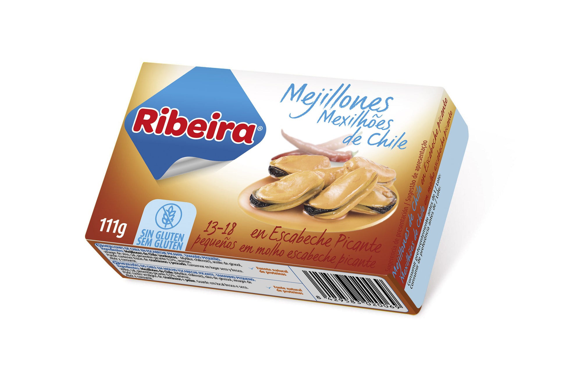 Mejillón de chile picante rr-120 Ribeira 69g escurr