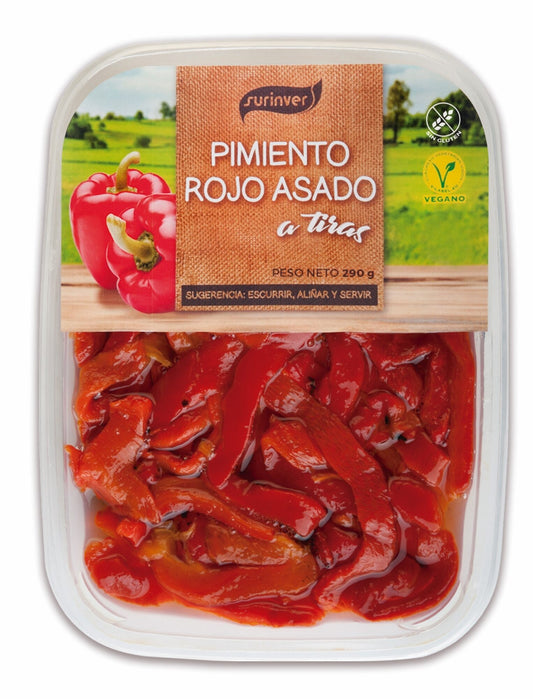 Pimiento asado tiras Surinver 290g La Despensa