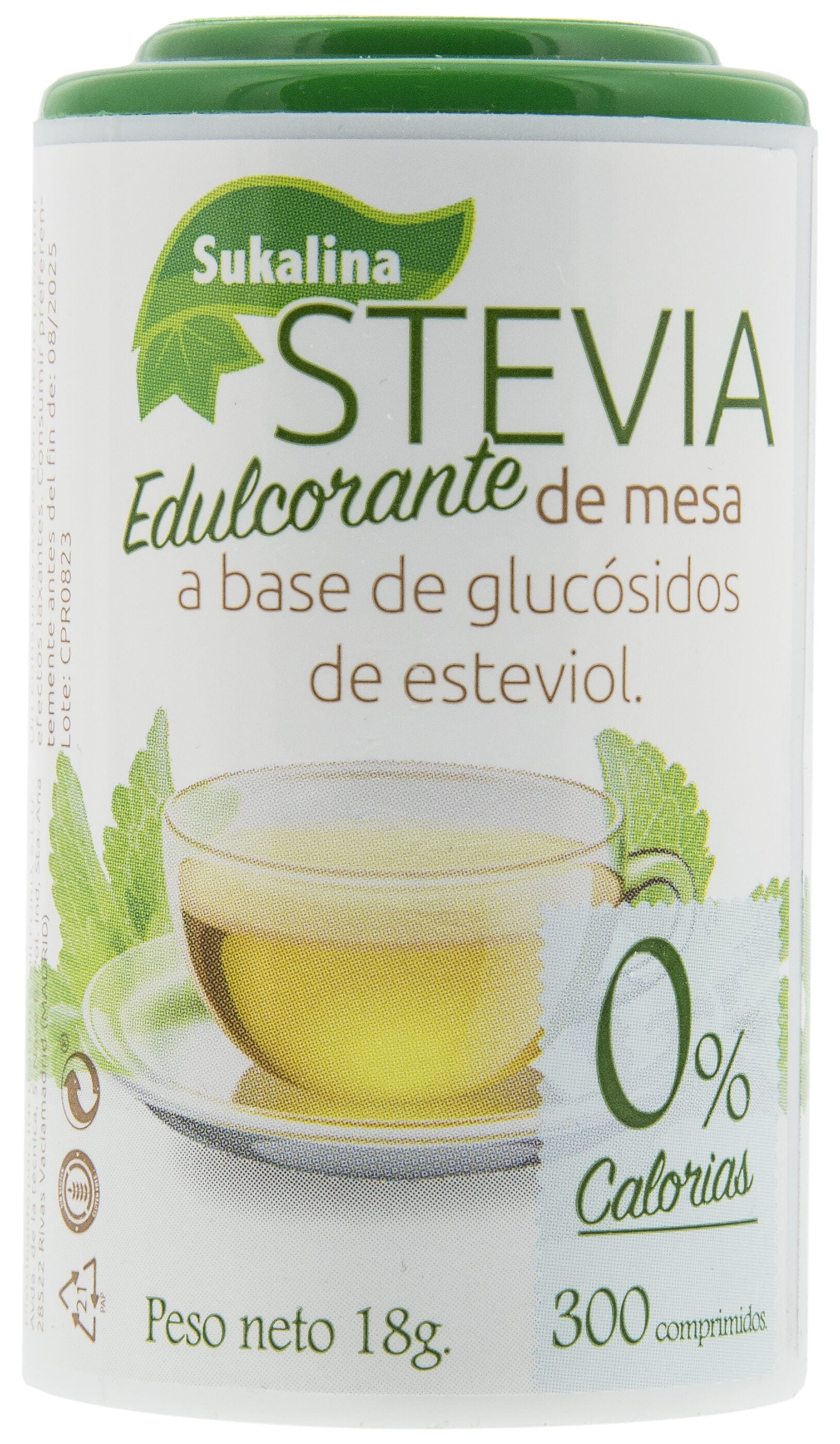 Edulcorantes stevia Sukalina 300 compr