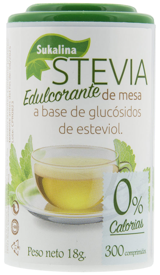 Edulcorantes stevia Sukalina 300 compr La Despensa