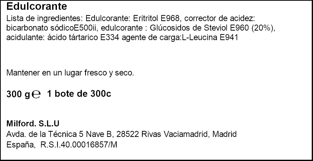 Edulcorantes stevia Sukalina 300 compr