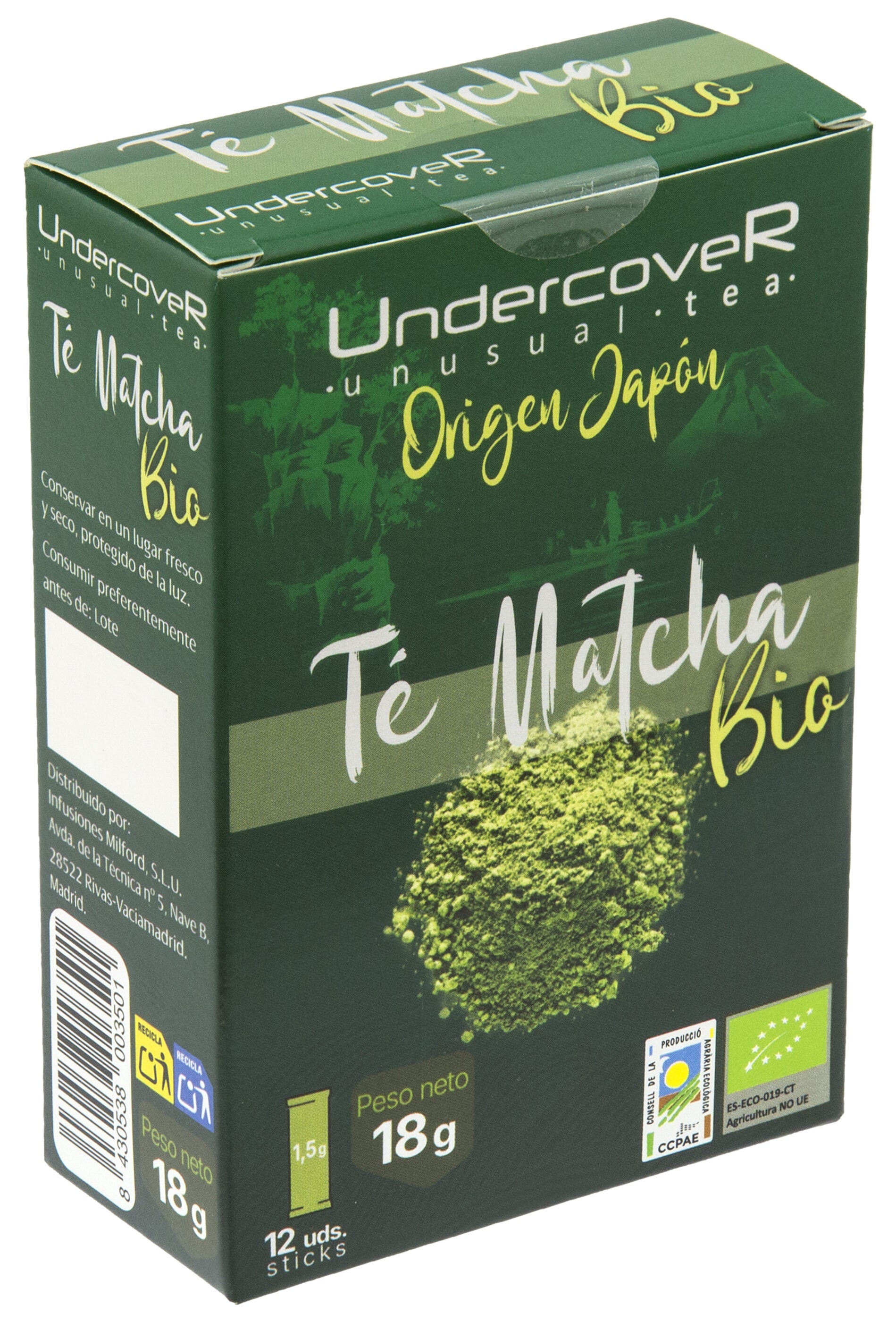 Te matcha bio Undercover p12 18g