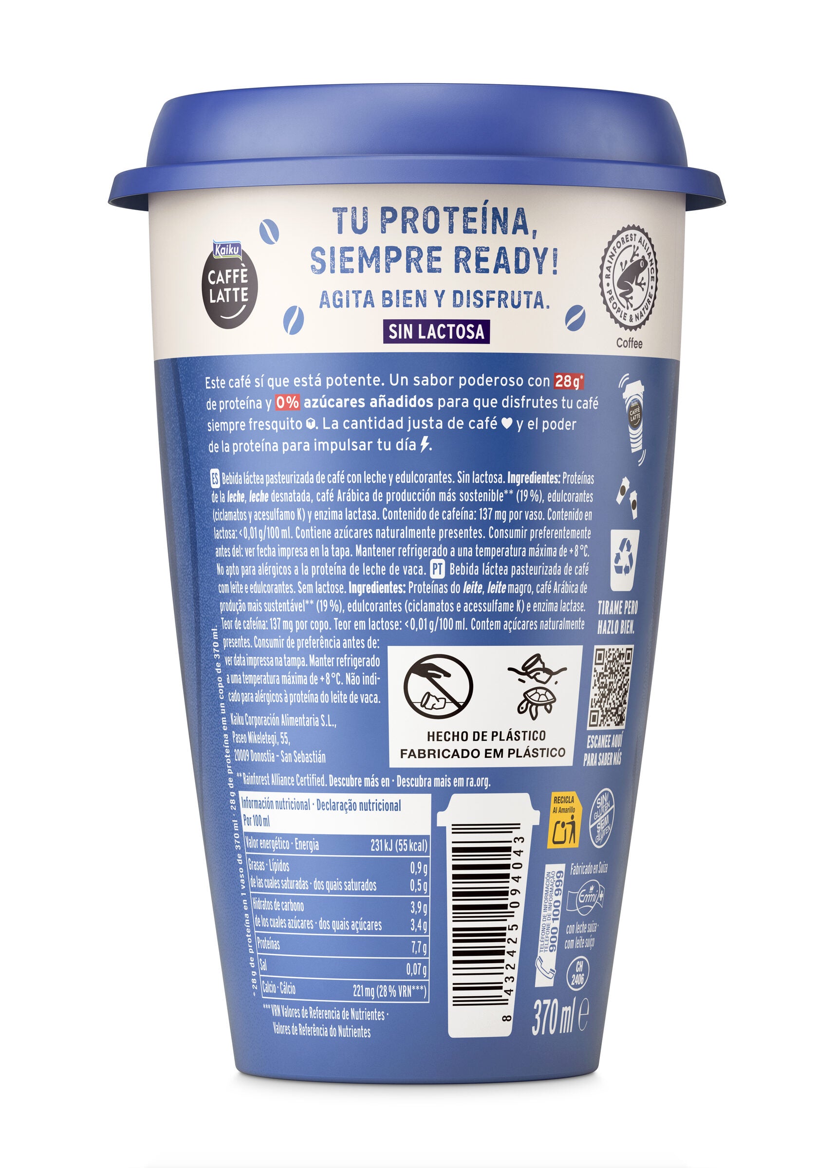 Café latte proteina mr.big Kaiku 370ml