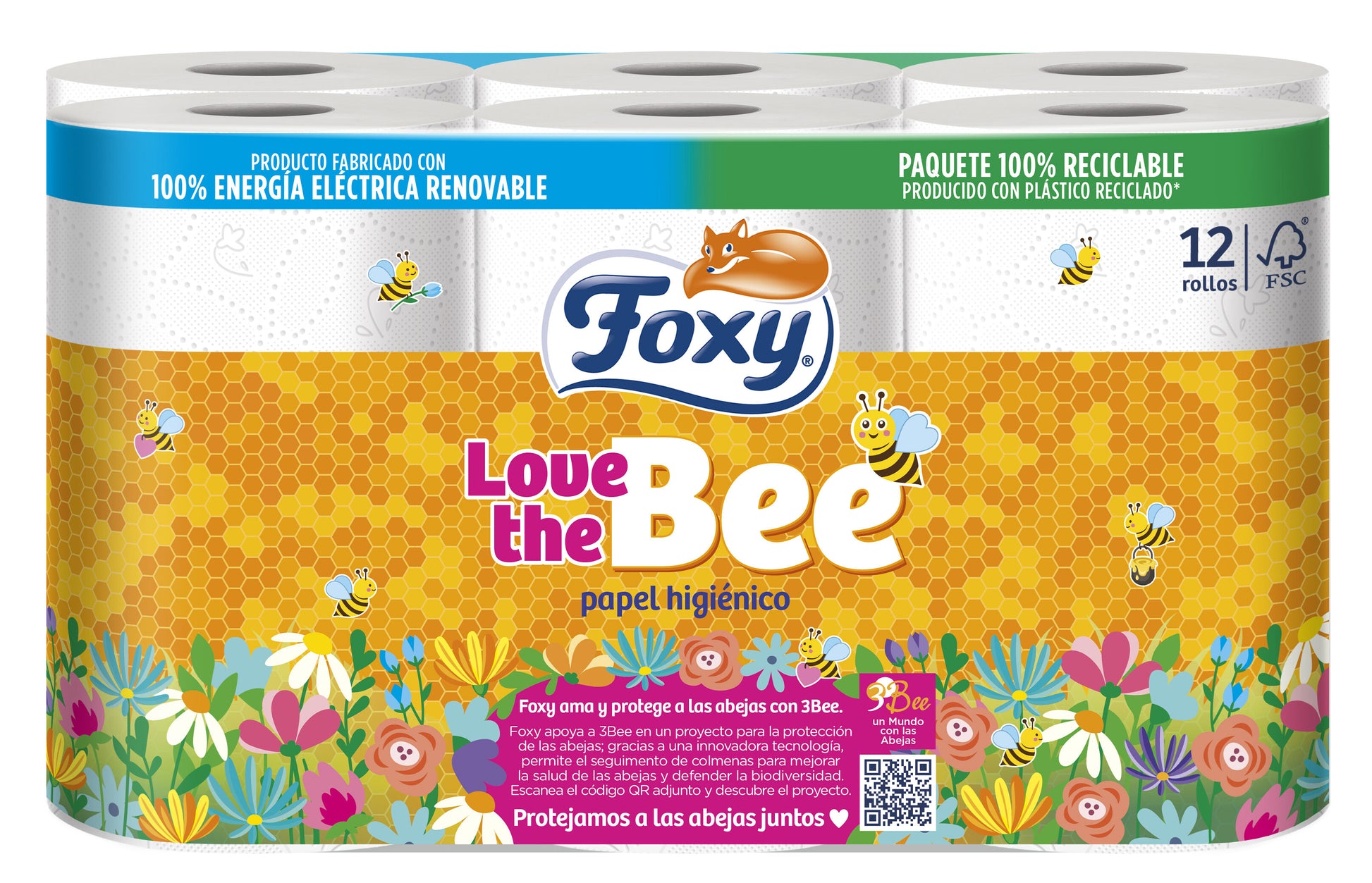 Papel higienico  Foxi 12u