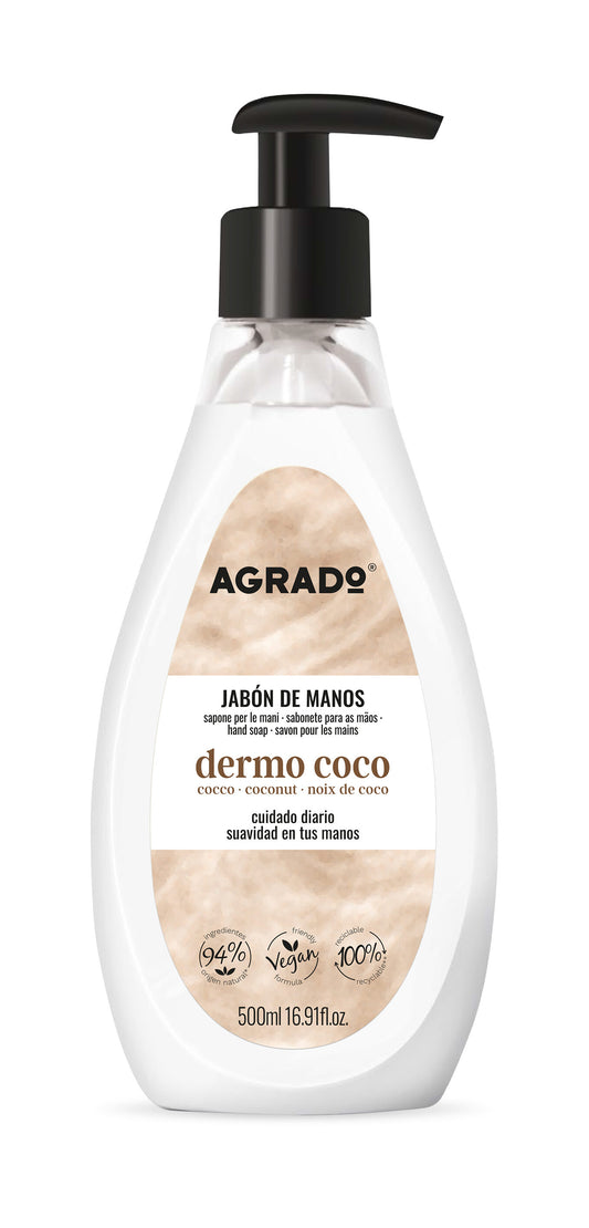Jabón dosificador mano coco Agrado 500ml La Despensa