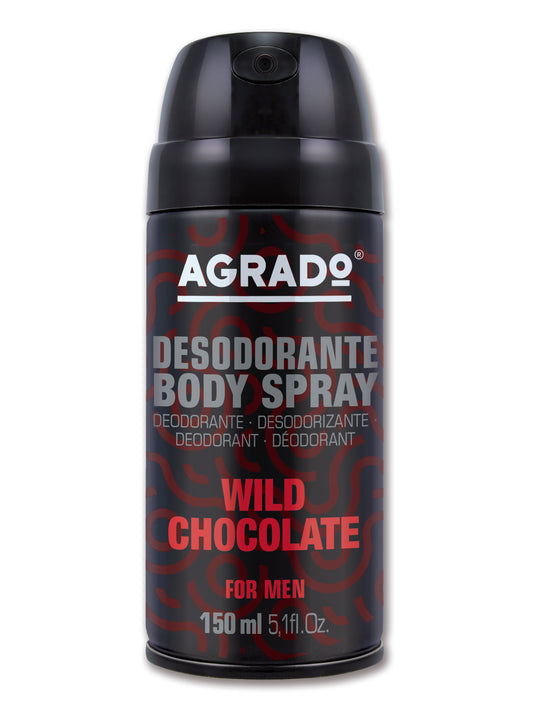 Desodorante spray hombre wild choco Agrado 150ml La Despensa