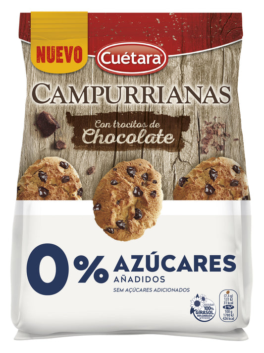 Galletas 0% campurrianas pepitas Cuétara 200g La Despensa