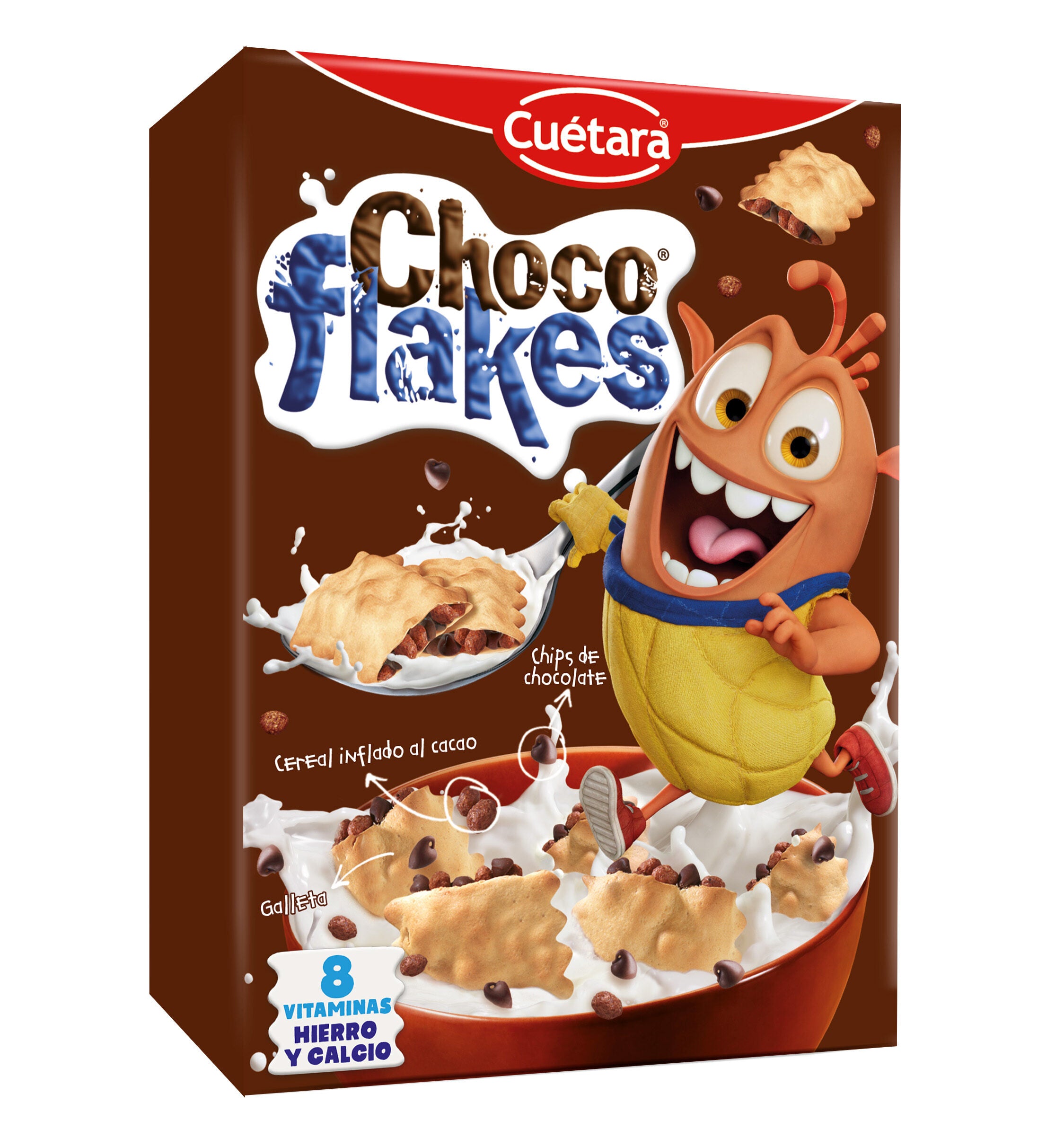 Galleta chocolate flakes mini Cuétara 520g