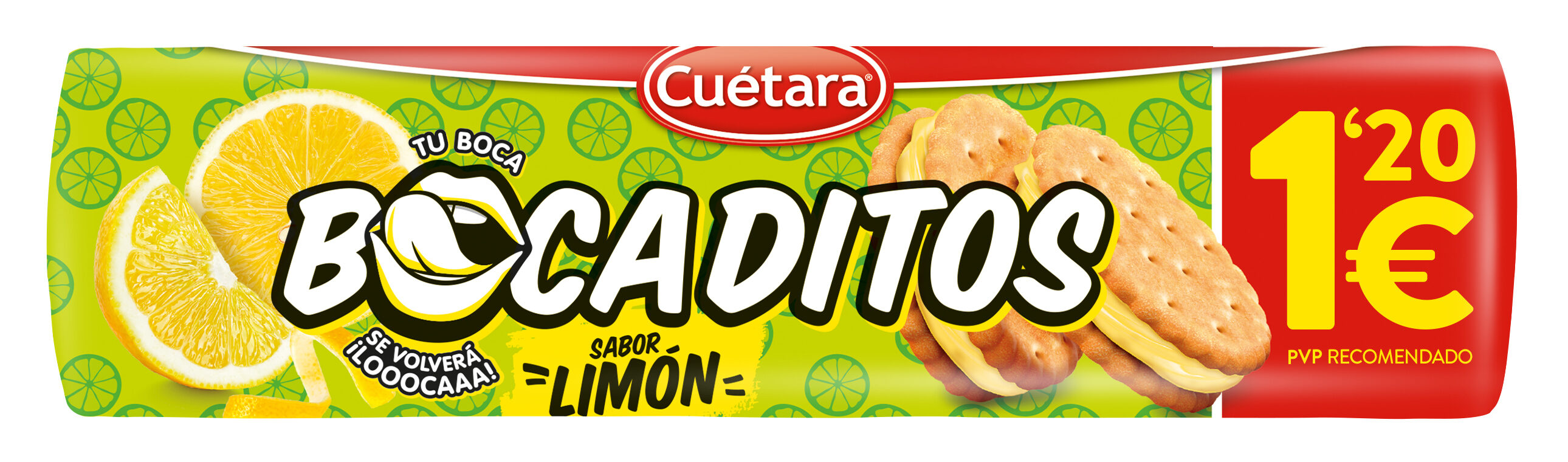 Galleta rellena bocaditos limon Cuétara 150g