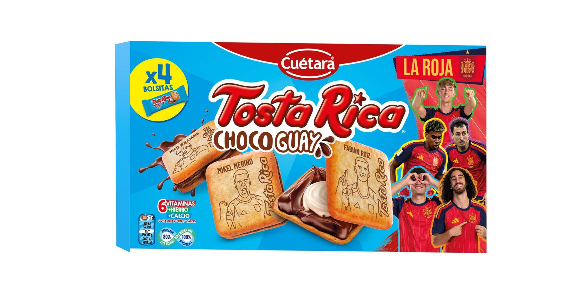 Galleta tostada tostarrica chocoguay Cuétara 144g + 24g