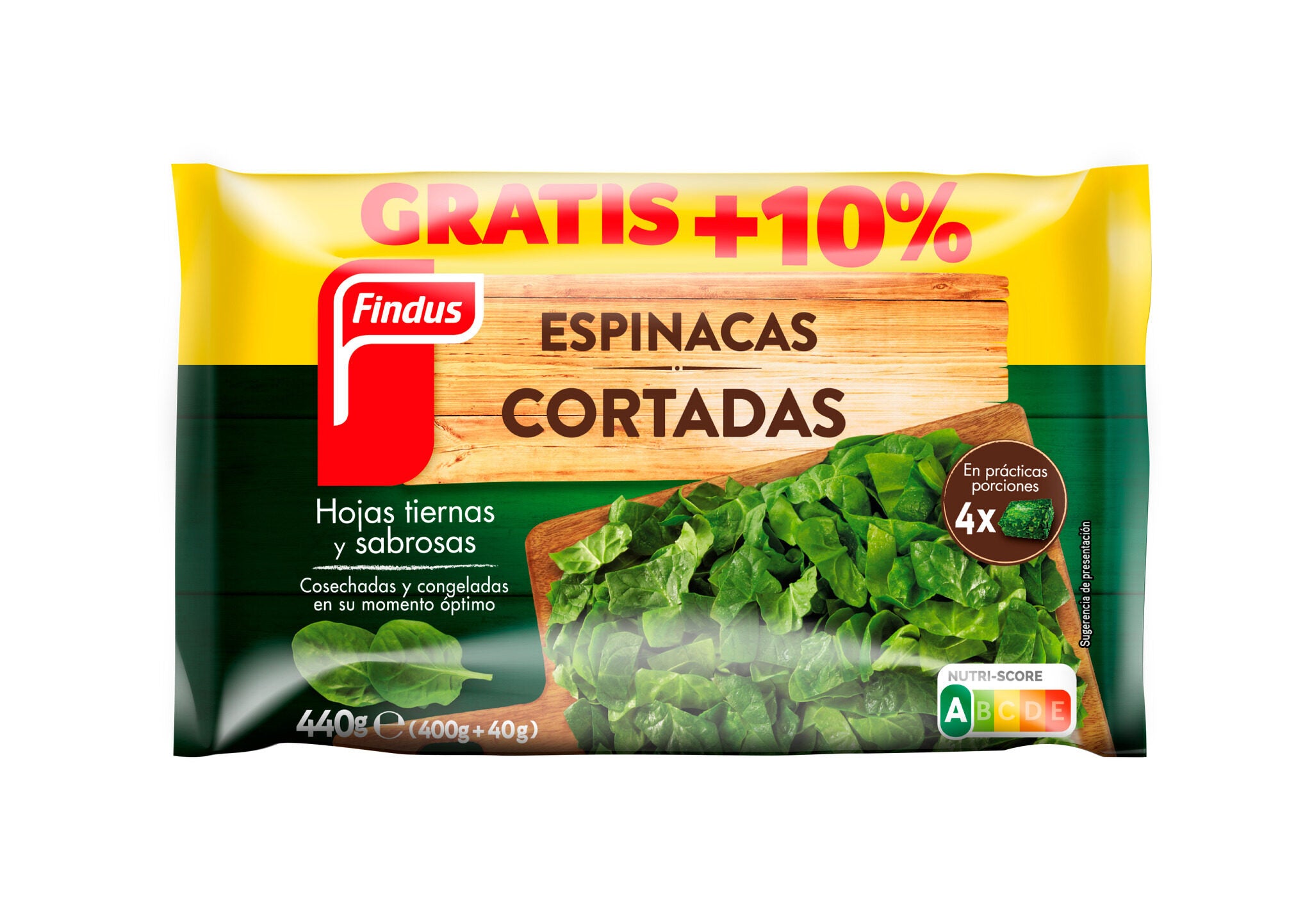 ESPINACA CORTADA FINDUS 400G