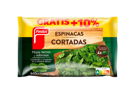 Espinaca cortada Findus 400g La Despensa