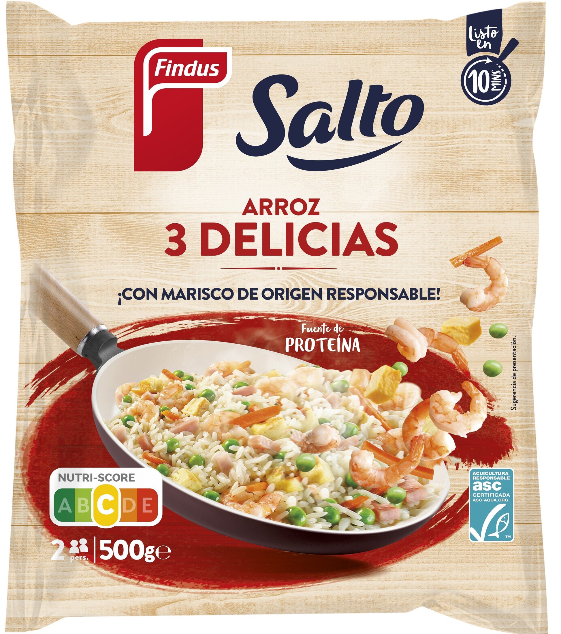 Arroz tres delicias  salto Findus 500g