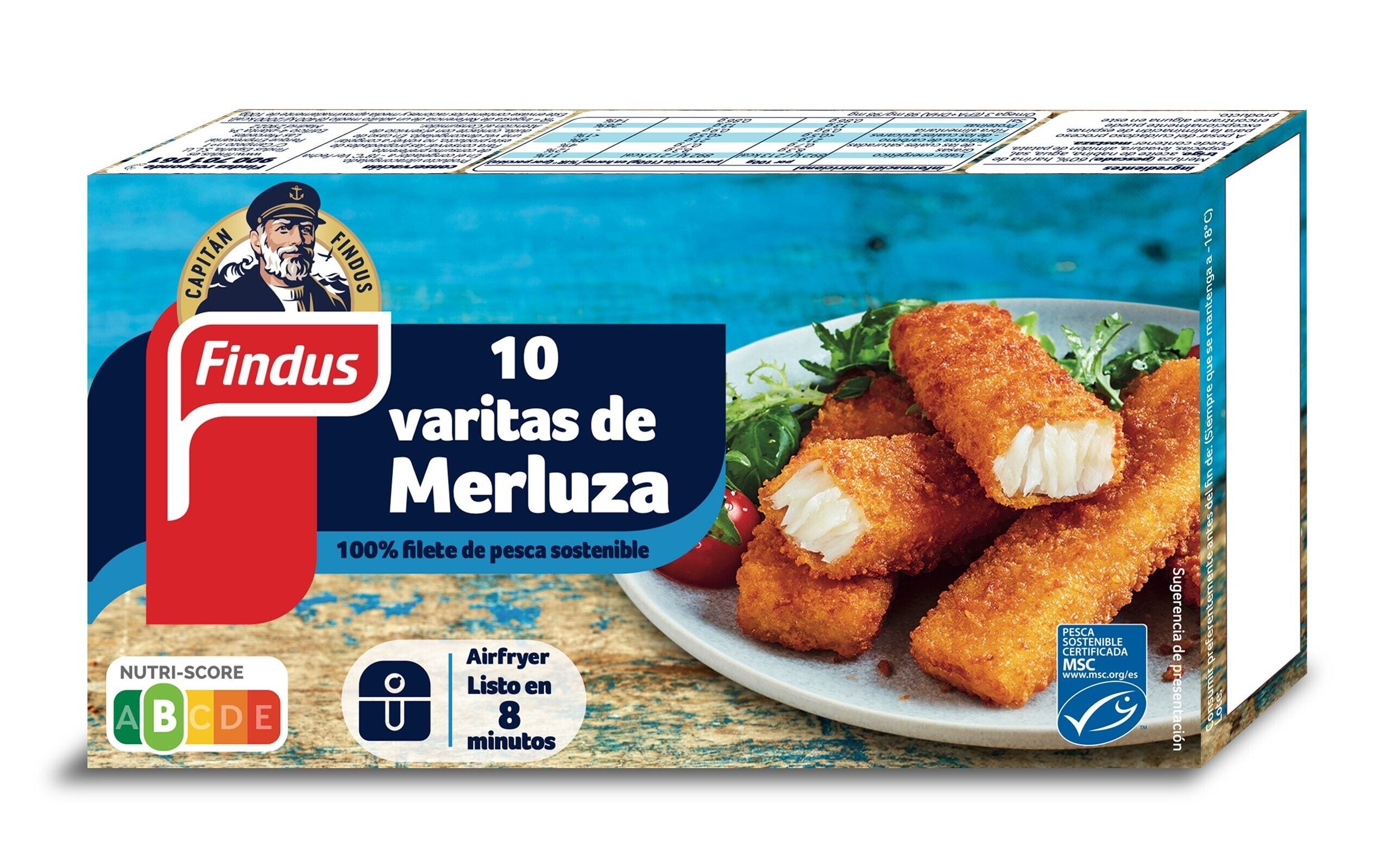 Varitas pescado Findus 250g
