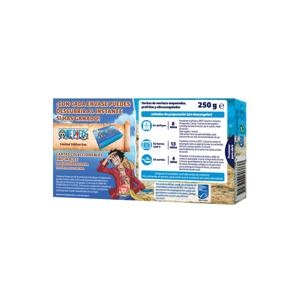 Varitas pescado Findus 250g