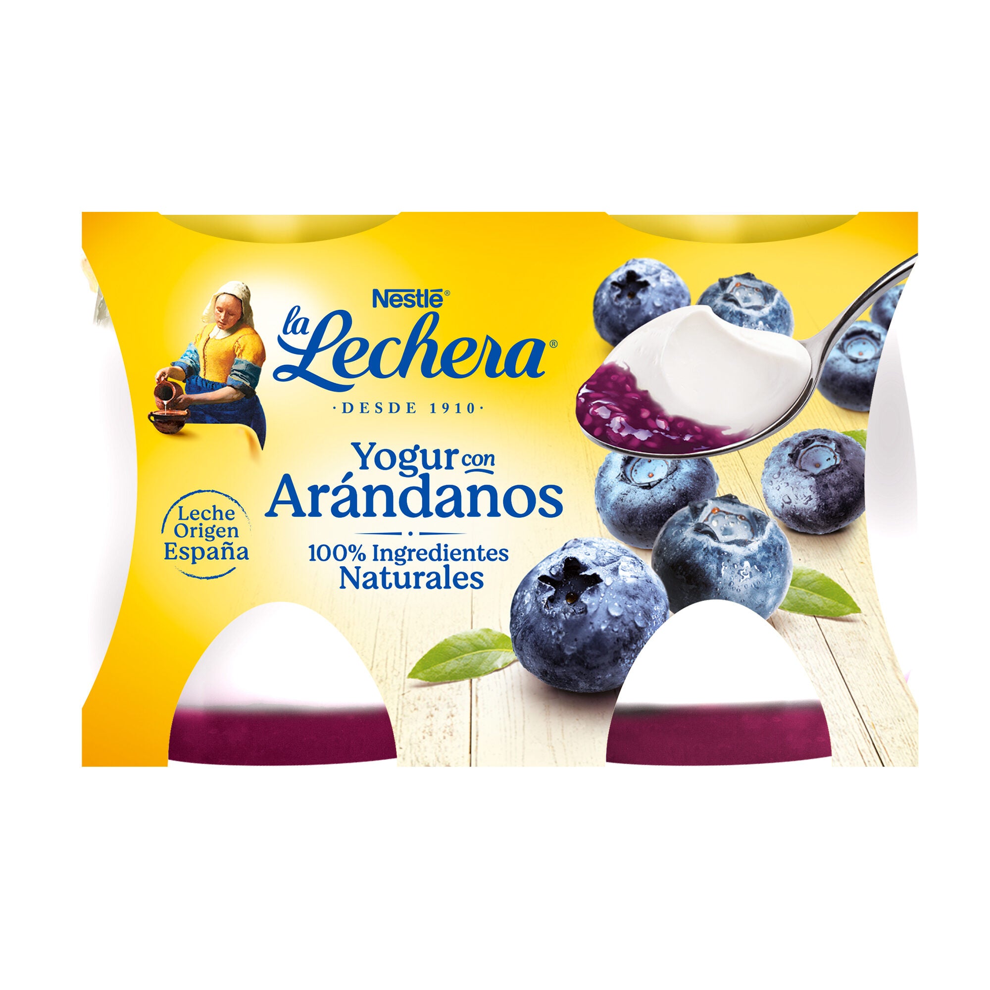 Yogur c/arandanos cristal Nestle p2 125g/u