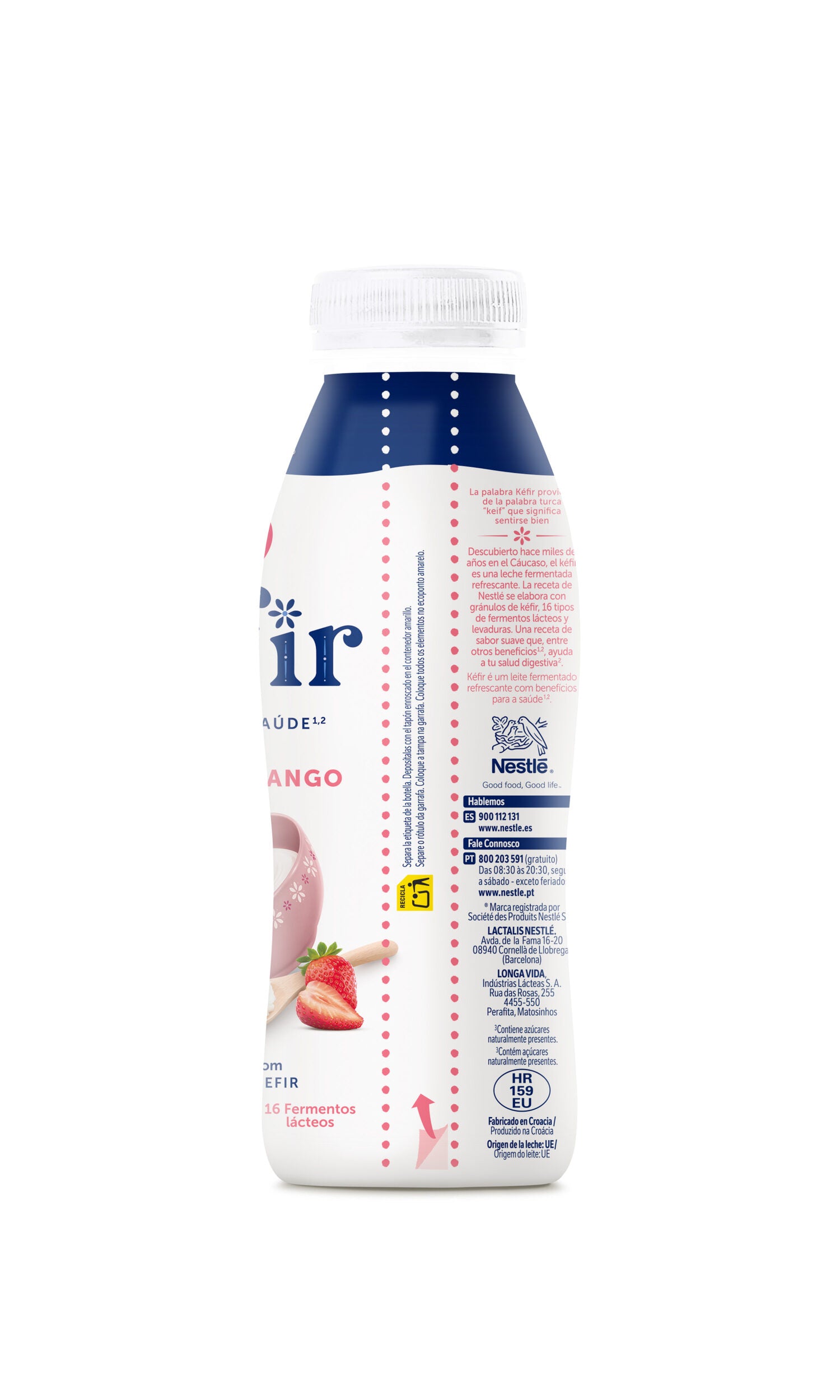 Kefir liquido fresa Nestle 500g