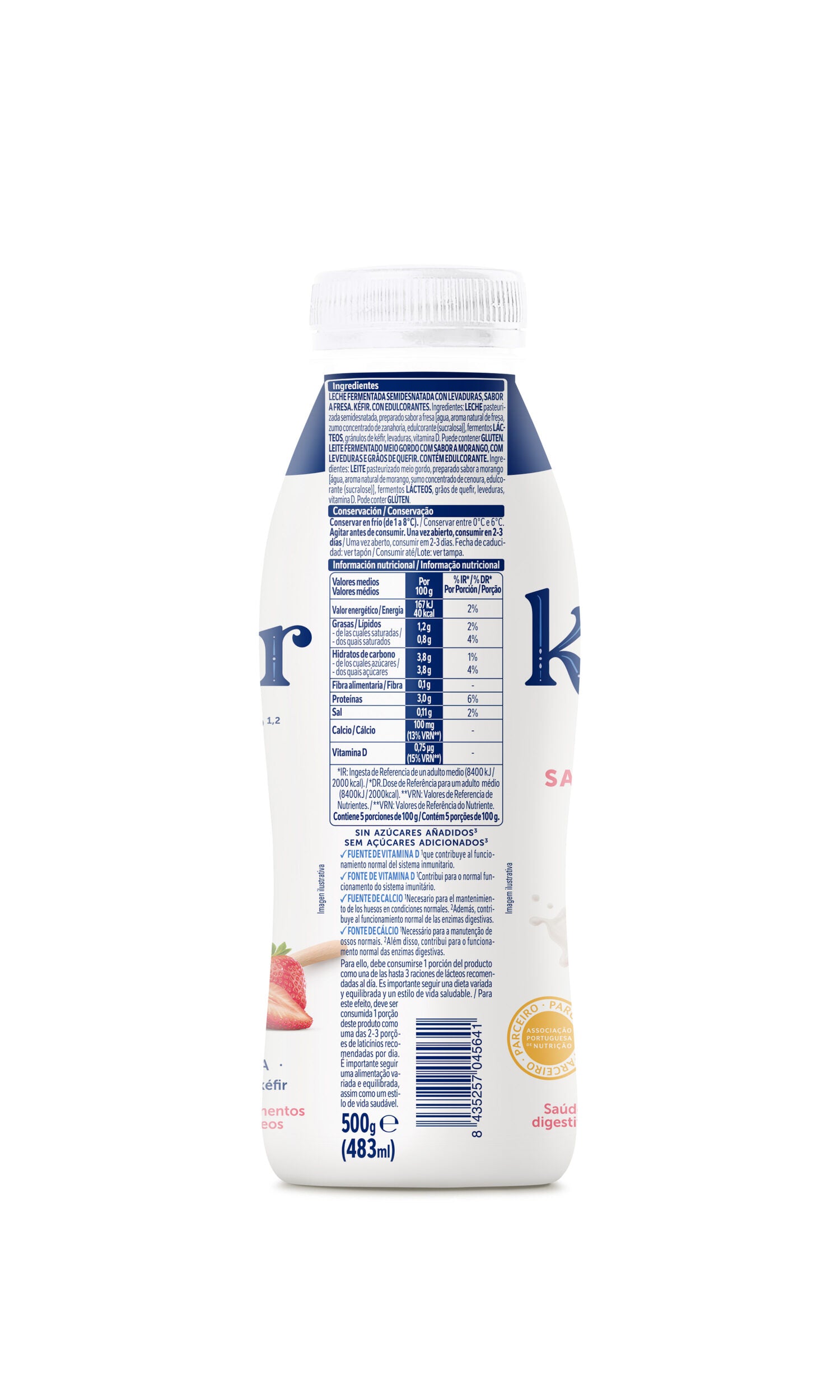 Kefir liquido fresa Nestle 500g
