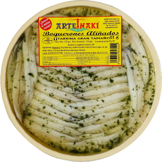 Boquerón aliñado aceite oliva Arteiñaki 250g La Despensa