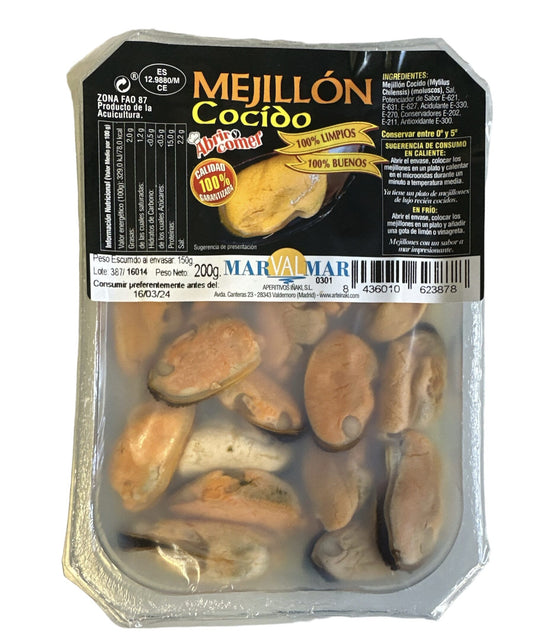 Mejillón cocido Marvalmar vianda 150g La Despensa