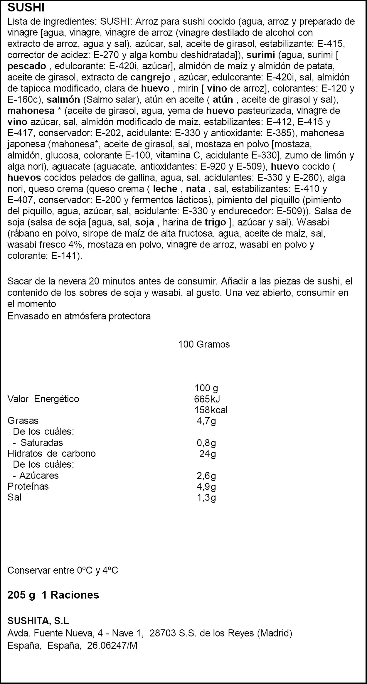 Maki box  Sushita 210g