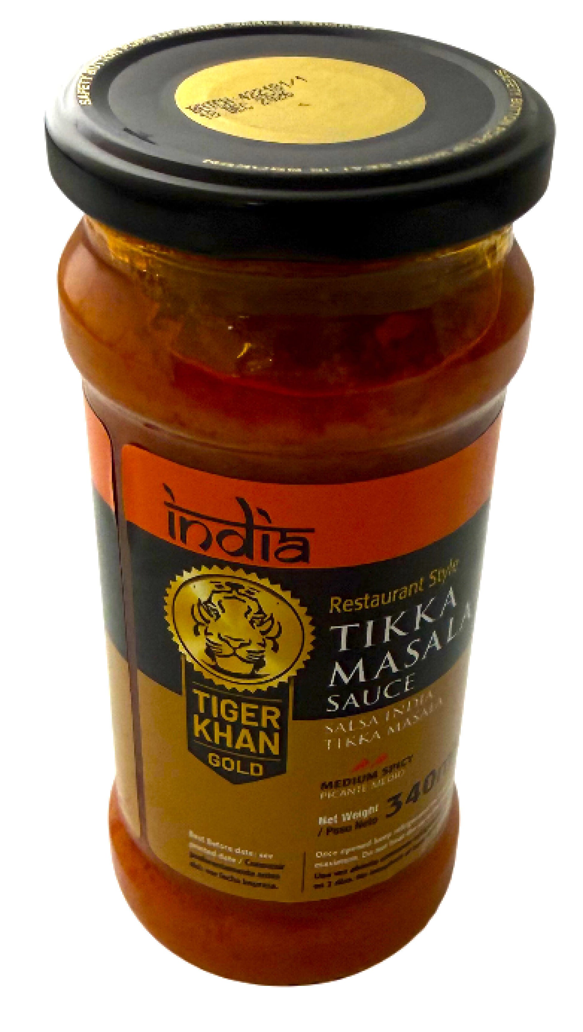 Salsa tikka masala cristal Tiger khan 340ml