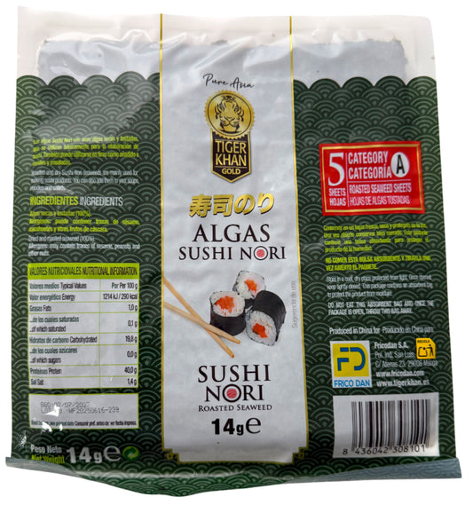 Alga shusi nori Tiger khan 6u 14g La Despensa