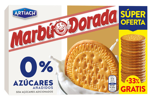 Galleta maría 0% azúcares Marbu Artiach 300+100g La Despensa